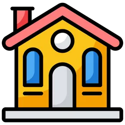 Free House Icon - Download in Colored Outline Style