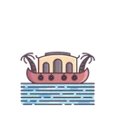 Free Kerala Beach Heritage Icon
