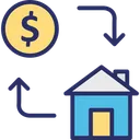 Free House Cost House Financing Mortgage Icon