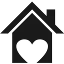 Free House Heart  Icon