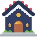 Free House Gingerbread House Christmas Icon