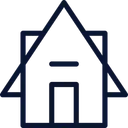 Free House Black Outline Miscellaneous Life Style Icon