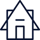 Free House Black Outline Miscellaneous Life Style Icon