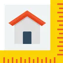 Free House Measurement Home Square Ruler Icon