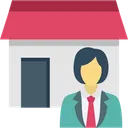 Free House Owner Real Estate Renter Icon