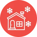 Free House Snowfall Christmas Icon