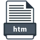 Free Htm Format File Icon