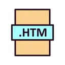 Free Htm File Htm File Format Icon