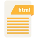 Free HTML 파일 유형 아이콘