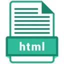 Free HTML 파일  아이콘