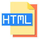 Free Html File File Type Icon
