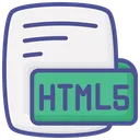 Free Html Hypertext Markup Language Color Outline Style Icon Icon