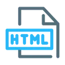 Free HTML Document Fichier Icône