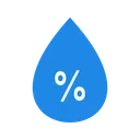 Free Humidity Forecast Hydration Icon