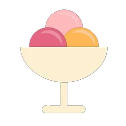 Free Ice Cream Bowl  Icon