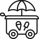 Free Ice Cream Cart Ice Cream Stall Ice Cream Shop Icon