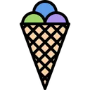 Free Ice Cream Cone Waffle Cone Waffle Icon