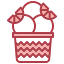 Free Ice Cream Cup Lemon  Icon