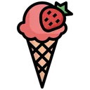 Free Ice Cream Straberry  Icon