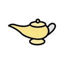 Free Free Genie Lamp Icon