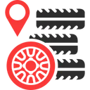 Free Localizacao Da Loja De Pneus Manutencao Pressao Ícone