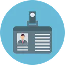 Free Volunteer Card Id Badge Identity Card Icon