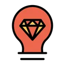 Free Business Idea Diamond Bsiness New Idea Icon