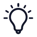 Free Idea Creativo Bombilla Icon