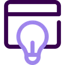 Free Idee Gluhbirne Webseite Symbol