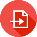 Free Import File Document Icon