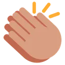 Free Klatschen Hand Mittel Icon