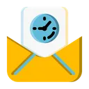 Free Inbox Time Clock Icon