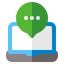 Free Inbox Chat Laptop Icon