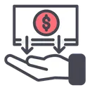 Free Income Money Hand Icon