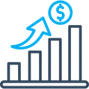 Free Income Chart Analytics Dollar Sign Icon