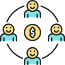 Free Income Distribution Economy Profit Sharing Icon