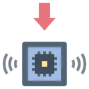 Free Sensor Microchip Integrado Electronico Digital Icono