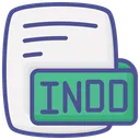 Free Indd Adobe Indesign Document Color Outline Style Icon アイコン