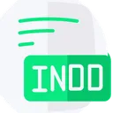 Free Indd Adobe Indesign Document Flat Style Icon 아이콘