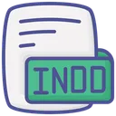 Free Indd Adobe Indesign Documento Cor Contorno Estilo Icone Ícone
