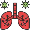 Free A Pulmoes Infeccao Pulmonar Virus Nos Pulmoes Ícone