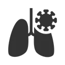 Free Infección pulmonar viral  Icono