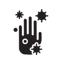 Free Covid Infected Hand Virus Icon
