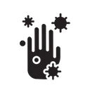 Free Covid Infected Hand Virus Icon