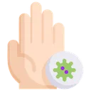 Free Infizierte Hand  Symbol