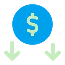 Free Inflation Money Loss Bankruptcy Icon
