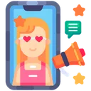 Free Influencer Social Media Live Icon