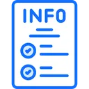 Free Info List Icon