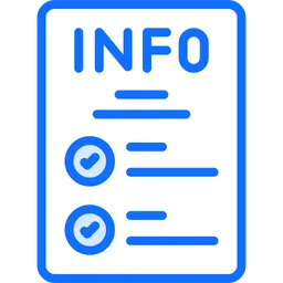 Free Info list  Icon