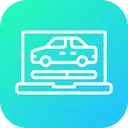 Free Sitio web del coche  Icono